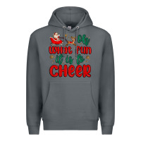 Rock oh what fun it is to cheer Premium Hoodie - MaliasSmallBusiness