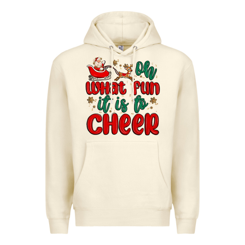 Oh What Fun It Is To Cheer Premium Hoodie by MaliasSmallBusiness | Teevron