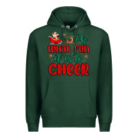 Sports Green oh what fun it is to cheer Premium Hoodie - MaliasSmallBusiness
