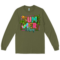 Army Green summer vibes Long Sleeve Tee - Zillion Design Studio
