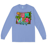 Colony Blue summer vibes Long Sleeve Tee - Zillion Design Studio