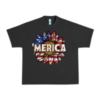 Pigment Black merica with sunflower Urban Heavy Tee - texasbilliewilder
