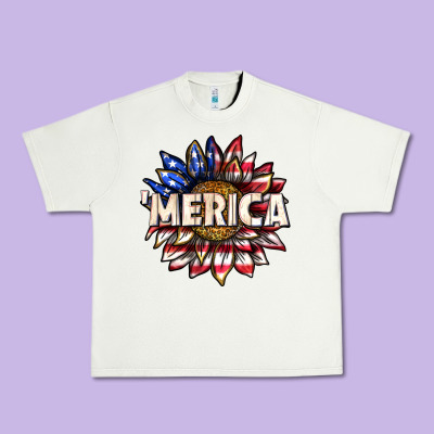 Urban Heavy Tee merica with sunflower