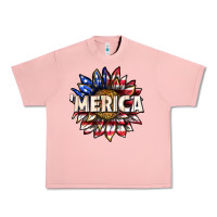 Salmon merica with sunflower Urban Heavy Tee - texasbilliewilder