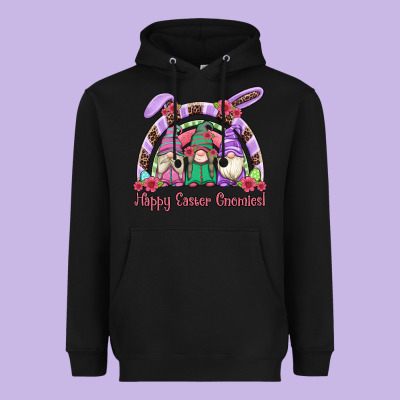 Happy Easter Gnomies Rainbow Heavyweight Hoodie Designed By Artiststas