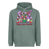 Sage happy easter gnomies rainbow Heavyweight Hoodie - Artiststas