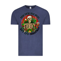 Vintage Denim When you're dead inside but it's christmas Vintage Tee - RanaPortraitStore
