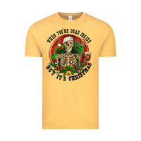 Vintage Mustard When you're dead inside but it's christmas Vintage Tee - RanaPortraitStore