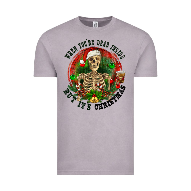 When You're Dead Inside But It's Christmas Vintage Tee by RanaPortraitStore | Teevron