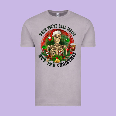 Vintage Tee When you're dead inside but it's christmas