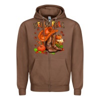 Chestnut hello fall pumpkins  cowgirl  and roses Zipper Hoodie - AdoDesignShop