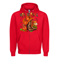 Red hello fall pumpkins  cowgirl  and roses Zipper Hoodie - AdoDesignShop