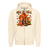 Sandshell hello fall pumpkins  cowgirl  and roses Zipper Hoodie - AdoDesignShop