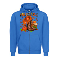 True Royal hello fall pumpkins  cowgirl  and roses Zipper Hoodie - AdoDesignShop