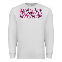 Dove Grey breast cancer butterflies Premium Sweatshirt - Jasminsmagicworld