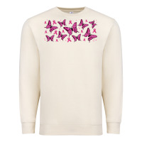 Sandshell breast cancer butterflies Premium Sweatshirt - Jasminsmagicworld