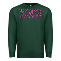 Sports Green breast cancer butterflies Premium Sweatshirt - Jasminsmagicworld