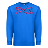 True Royal breast cancer butterflies Premium Sweatshirt - Jasminsmagicworld
