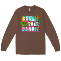 Chestnut sun salt sand summer Long Sleeve Tee - Zillion Design Studio