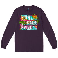 Plum sun salt sand summer Long Sleeve Tee - Zillion Design Studio