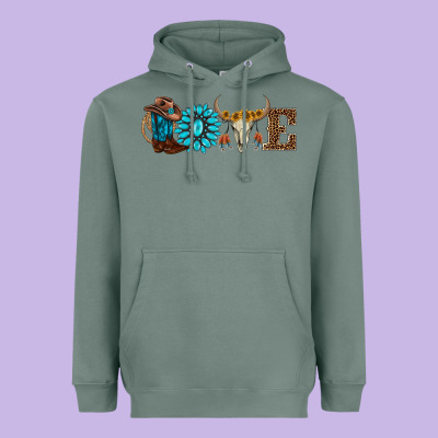 Western Love Heavyweight Hoodie Designed By Adodesignshop