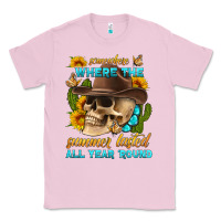 Bubblegum Pink somewhere where the summer lasted all year 'round Classic Tee - HRA Design Shop