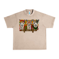French Oak Christmas alpacas Urban Heavy Tee - BarkalooDesign