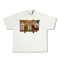 Pistachio Christmas alpacas Urban Heavy Tee - BarkalooDesign