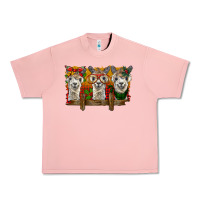Salmon Christmas alpacas Urban Heavy Tee - BarkalooDesign