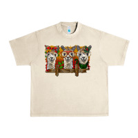 Sandshell Christmas alpacas Urban Heavy Tee - BarkalooDesign