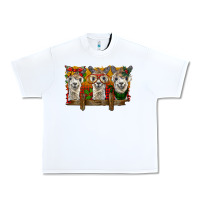 White Christmas alpacas Urban Heavy Tee - BarkalooDesign