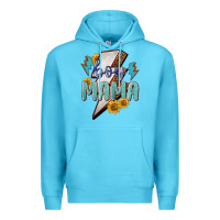 Ocean Blue boy mama lightning bold Premium Hoodie - NancyCooperArtShop