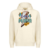 Sandshell boy mama lightning bold Premium Hoodie - NancyCooperArtShop