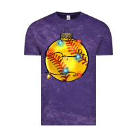 Cloud Purple christmas  softball Vintage Tee - Zillion Design Studio