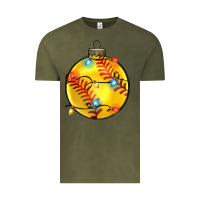 Vintage Olive christmas  softball Vintage Tee - Zillion Design Studio