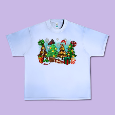 Urban Heavy Tee christmas trees with football
