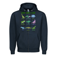 Navy god says i am dinosaurs Zipper Hoodie - JahusDesignShop