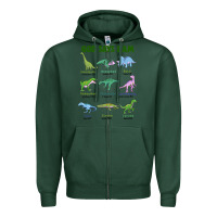 Sports Green god says i am dinosaurs Zipper Hoodie - JahusDesignShop