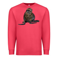 Cardinal Sea Lion Illustrations Premium Sweatshirt - LillyAllenDesigns