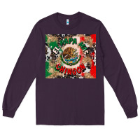 Plum el papa mas chingon tumbler 3 Long Sleeve Tee - CTS Tumbler Store