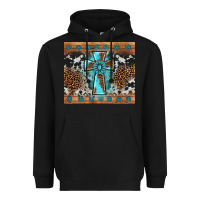 Black gemstone leopard cross Heavyweight Hoodie - AdoDesignShop