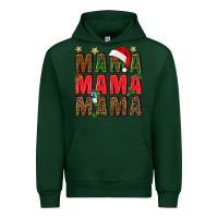 Forest Green Christmas Mama Urban Hoodie - BundleAndBundleShop