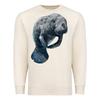Sandshell Manatee Illustrations Premium Sweatshirt - LillyAllenDesigns