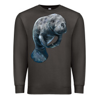 Smoke Manatee Illustrations Premium Sweatshirt - LillyAllenDesigns