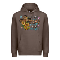 Coffee pray on it pray over it pray through it Premium Hoodie - MaliasSmallBusiness