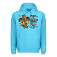 Ocean Blue pray on it pray over it pray through it Premium Hoodie - MaliasSmallBusiness