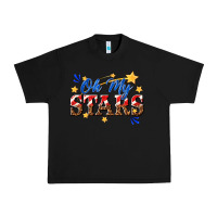 Black oh my stars Urban Heavy Tee - texasbilliewilder