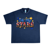Navy oh my stars Urban Heavy Tee - texasbilliewilder