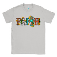 Moon Dust faith with cross and sunflower Classic Tee - HRA Design Shop