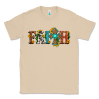 Mushroom faith with cross and sunflower Classic Tee - HRA Design Shop
